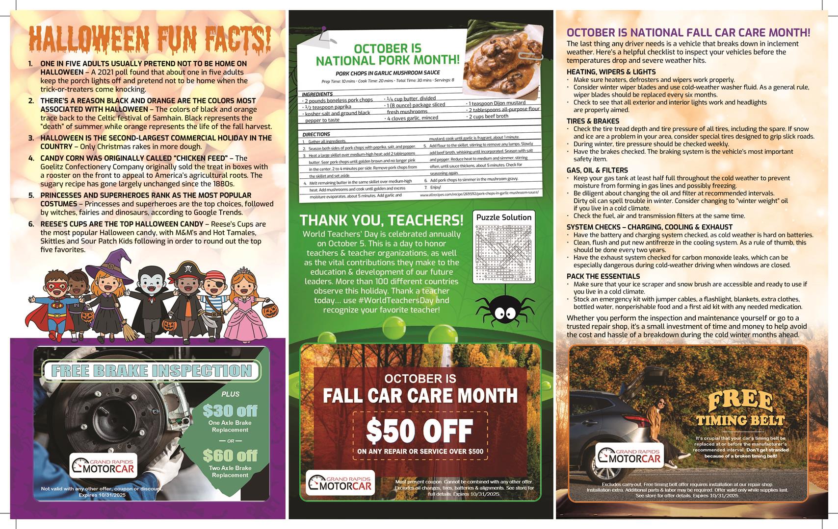 November Newsletter Part 2 | Grand Rapids Motorcar